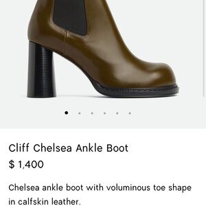 Bottega Veneta Cliff Chelsea Ankle Boots 39 NWOB